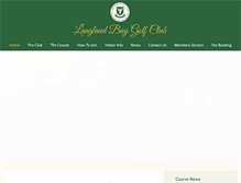 Tablet Screenshot of langlandbaygolfclub.com